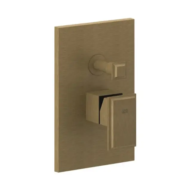 Gessi Eleganza Смеситель для душа 2 потребителя, встраиваемый, внешняя часть, цвет: antique brass 46079#713