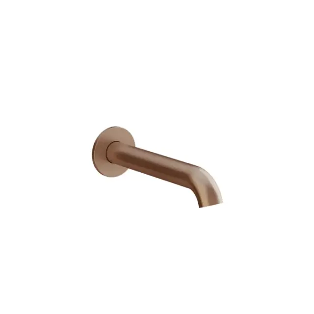 Gessi Origini Излив настенный для ванны 19,2 см, цвет: copper br. PVD 66103#708
