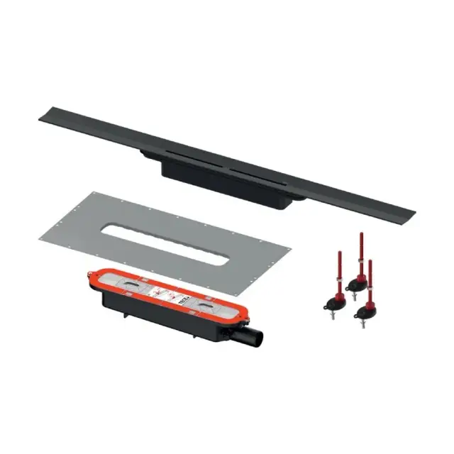 Tece Drainprofile Трап для душа 100см, комплект, цвет: Black Steel PVD 641025