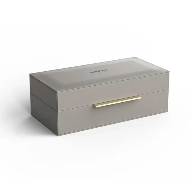 Decor Walther Brownie Box S Универсальная коробка 27х14х9,5h см, искусств. кожа, цвет: темно-серый 0939749