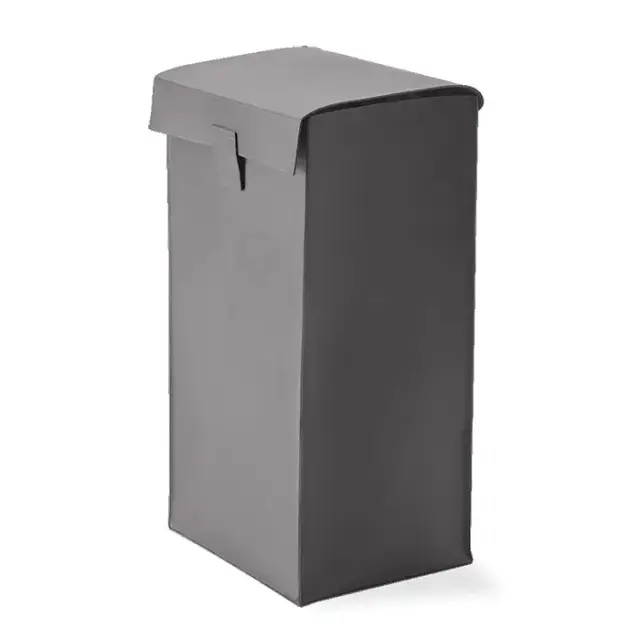 Decor Walther Nappa Корзина для белья напольная 37x30x66h см, натуральная кожа, цвет: дымчато-серый 0938893