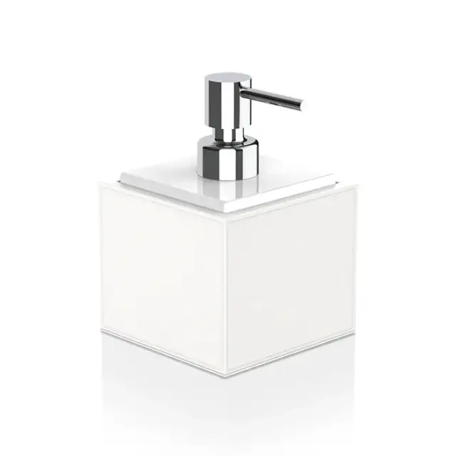 Decor Walther Brownie Дозатор для мыла, настольный, искусственная кожа, цвет: хром 0937150