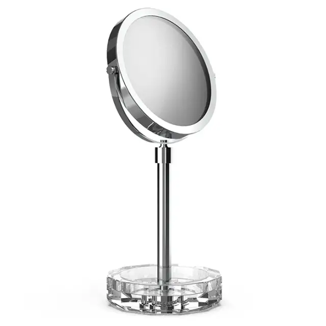 Decor Walther Kristall KSA Косметическое зеркало, 5x увеличение d15 см, цвет: кристальный/хром 0941756