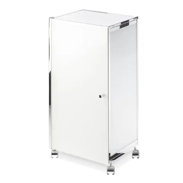 Decor Walther Universal RW 1 Шкафчик передвижной 38x30xh80 см, стекло белое, цвет хром 0702304