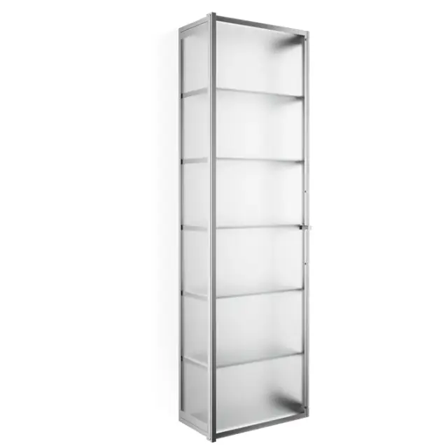 Decor Walther Glas S 4 Шкафчик подвесной 35x19xh120 см, стекло матовое, цвет хром 0602506