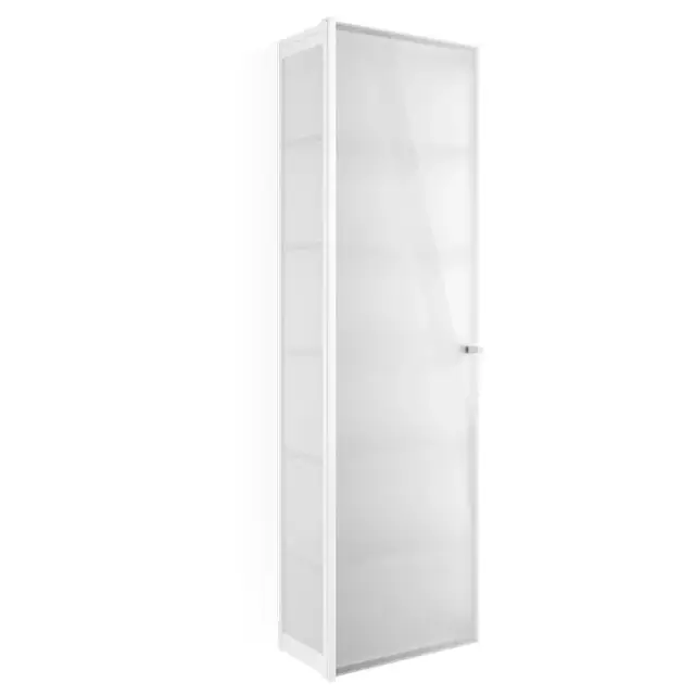 Decor Walther Glas S 4 Шкаф напольный 35x19xh120 см, стекло белое, цвет хром 0602504