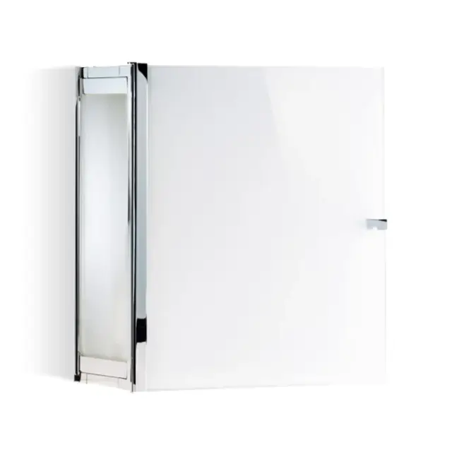 Decor Walther Glas S 2 Шкафчик подвесной 35x19xh40 см, стекло белое, цвет хром 0602304