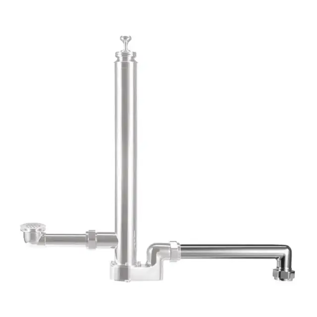 Burlington Удлиненная трубка слива 3,8х45h см, цвет: хром глянцевый W10-B