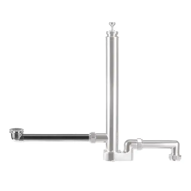 Burlington Удлиненная трубка слива 3,8х88h см, цвет: хром глянцевый W10-A