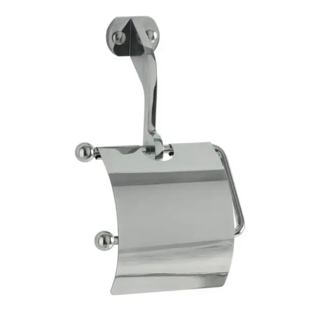 Kerasan Retro Держатель туалетной бумаги с крышкой, подвесной, цвет: cromo 742190