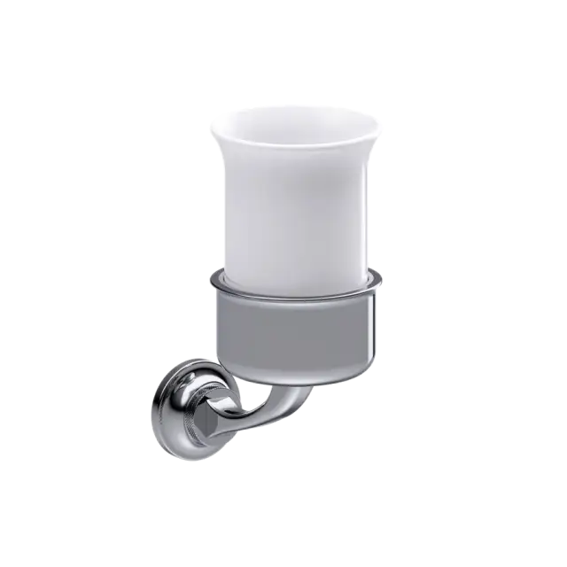 Burlington Guild Подстаканник, одинарный из керамики, подвесной, цвет: хром GU003C