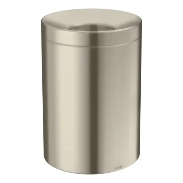 Axor Universal Ведро для мусора с крышкой, напольное, 5 литров, цвет: матовый никель 42872820