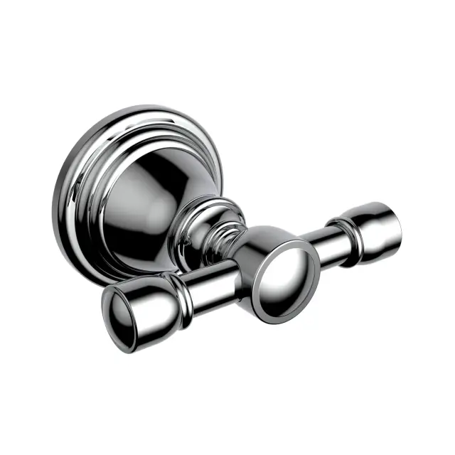 Burlington Savoy Крючок для полотенец двойной, подвесной, цвет: хром глянцевый SV4 CHR