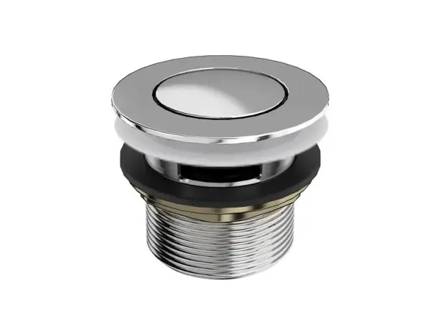 Burlington Clearwater Слив-перелив для ванны Click Clack, цвет: хром глянцевый CW1