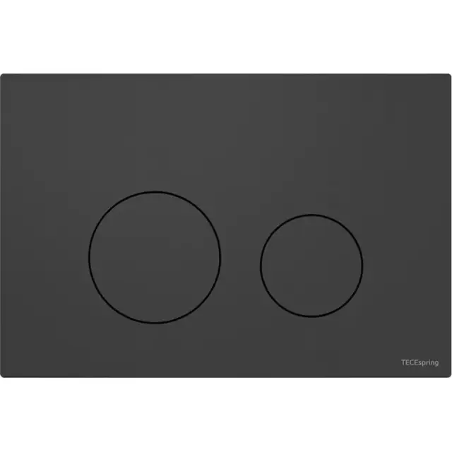 Tece Spring loop Кнопка смыва для унитаза с круглой клавишей, пластик, цвет: черный матовый S240925