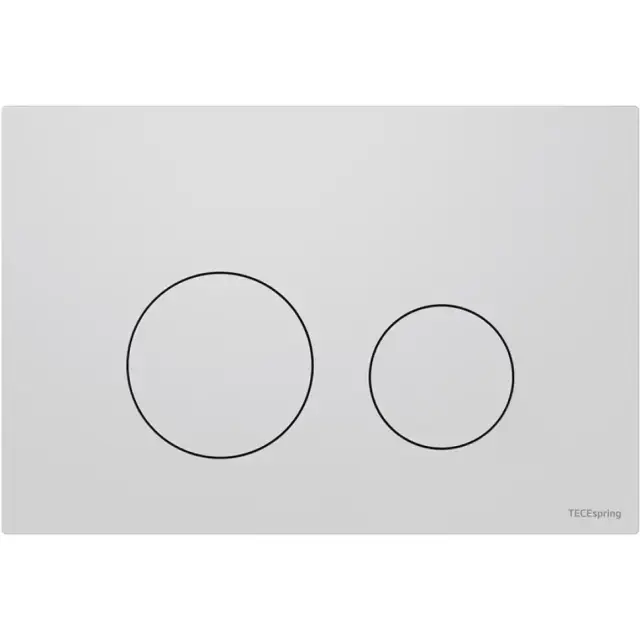 Tece Spring loop Кнопка смыва для унитаза с круглой клавишей, 2 режима, пластик, цвет: белый матовый S240926