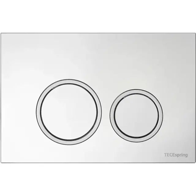 Tece Spring Кнопка смыва для унитаза с круглой клавишей, 2 режима, пластик, цвет: хром глянцевый 9940101