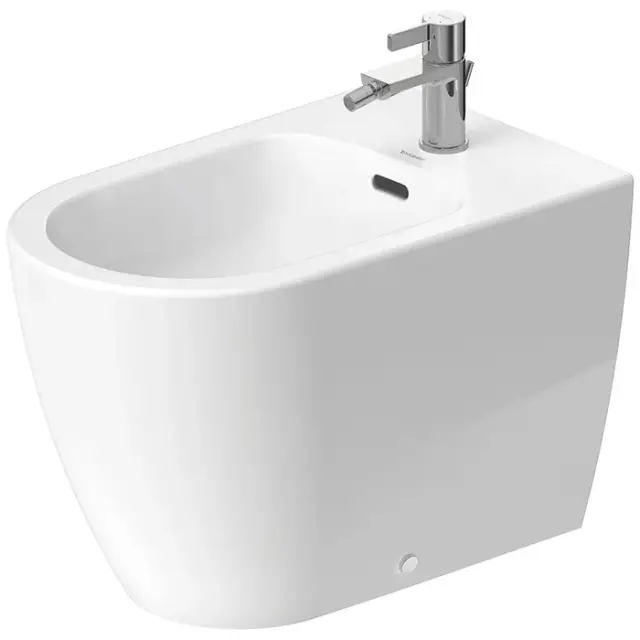 Duravit Soleil by Starck Биде напольное 37x60 см, с переливом хром, цвет: белый глянцевый 2298100000