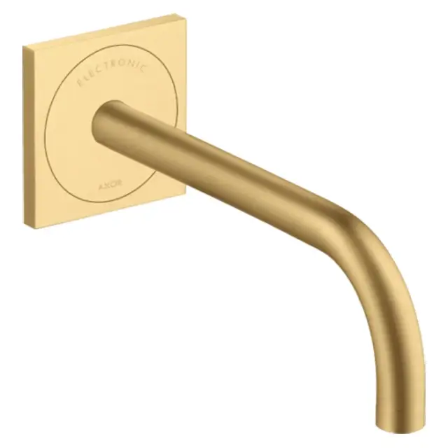 Axor Uno Смеситель для раковины встр., сенсорный, внешняя часть, излив 22,5 см, цвет: шлифов. золото 38120250