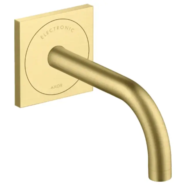 Axor Uno Смеситель для раковины встр., сенсорный, внешняя часть, излив 16,5 см, цвет: шлифов. медь 38119950