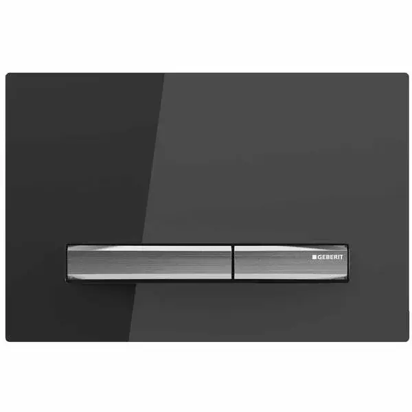 Geberit Sigma 50 Клавиша смыва 24,6x1,4x16,4h см, цвет: зеркальный дымчатый/сталь 115.788.SD.2