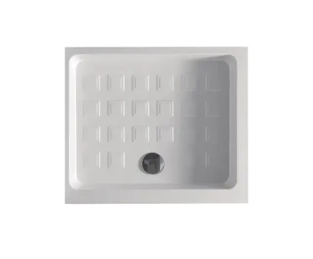 Kerasan Retro Поддон прямоугольный для душа керамический 96x80x20h см, слив 9 см, цвет: Bianco 133701