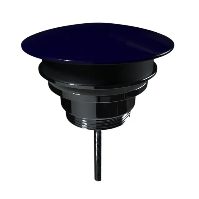 Kerasan Nolita Донный клапан Click-Clack, универсальный с керамич. крышкой, цвет: blu cobalto lucido 923377