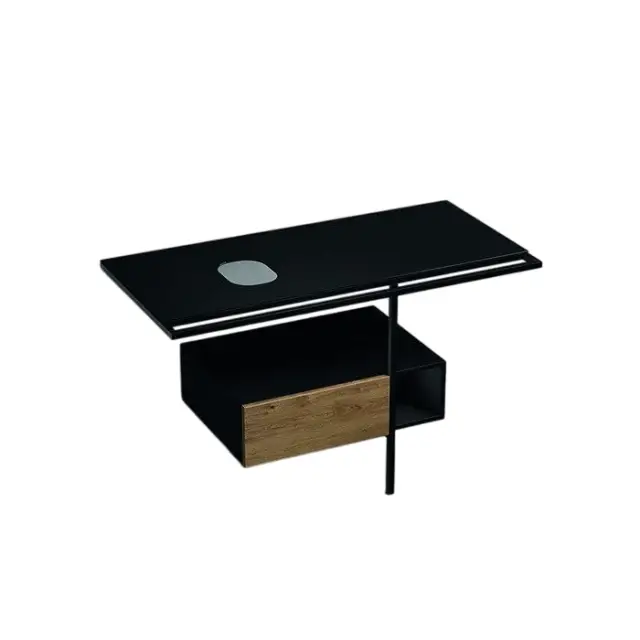 Kerasan Thelma Консоль под раковину 120x58 см, напольная, с полотенцедержателем, цвет: Nero matt 9323k3