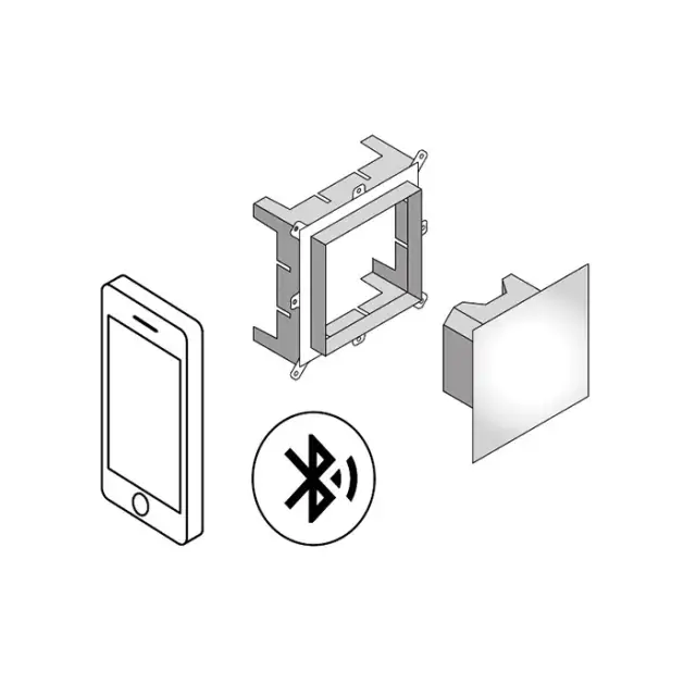 Effegibi Sound System Набор с хромотерапией, белым светом и динамиками Bluetooth, цвет: белый HA 70 10 0008