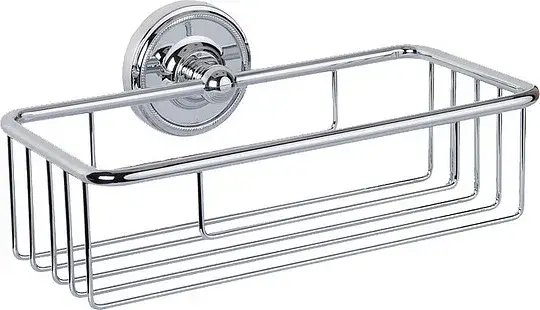 TW Bristol 527 Подвесная полочка-решетка прямоугольная 24х14хh7 см, цвет: хром TWBR527cr
