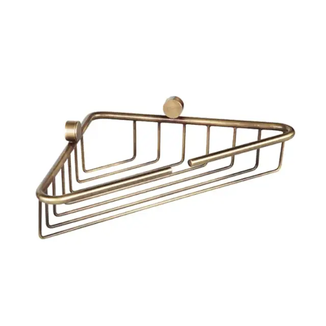 TW Bristol 534 Подвесная полочка-решетка угловая 21х21хh5 см, цвет: бронза TWBR534br