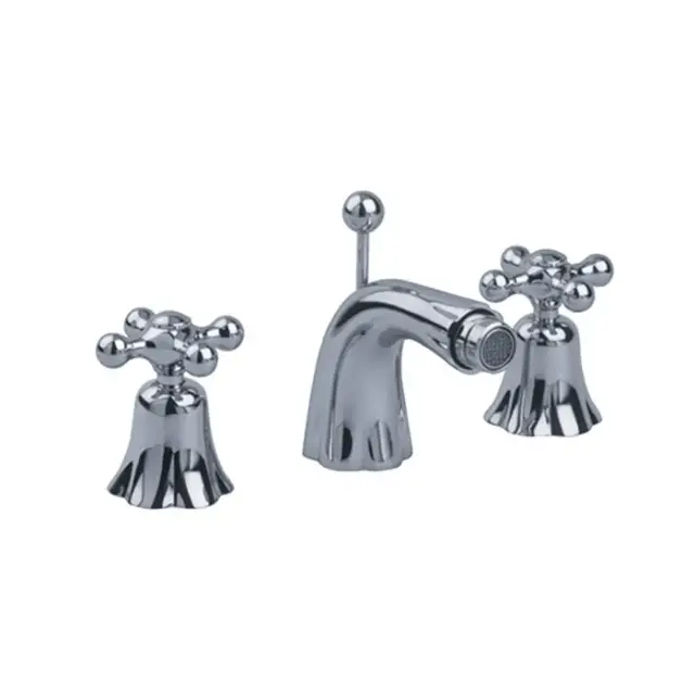 Jorger Ramses Albano Смеситель для биде, на 3 отверстия, настенный, цвет: хром 611.30.100.000