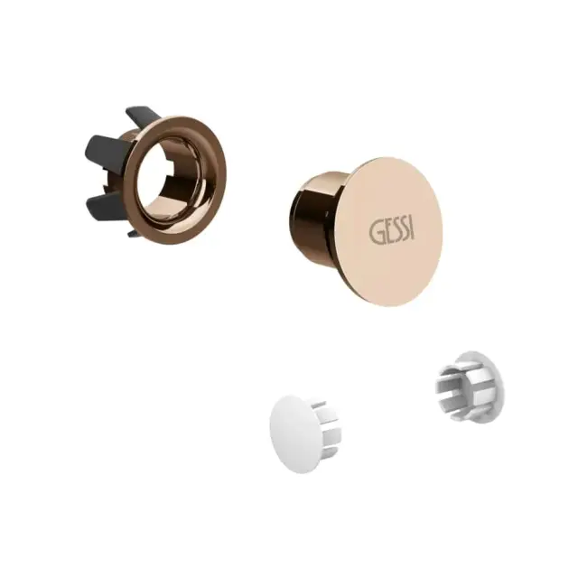Gessi 316 Total Look Комплект заглушек для перелива и боковых отверстий, цвет: Copper PVD 37587#030