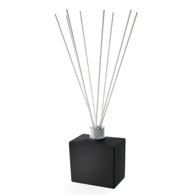 3SC Mood Black Ароматический диффузор, настольный, композит Solid Surface, цвет: чёрный матовый/хром