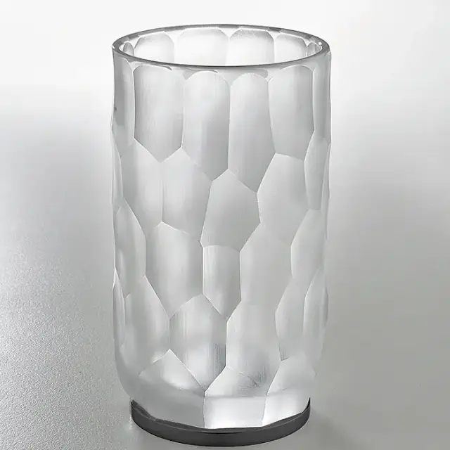 3SC Nest Стакан настольный, цвет: прозрачный хрусталь/никель черный матовый