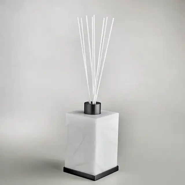 3SC Baster Square Ароматический диффузор, настольный, цвет: алебастр/никель черный матовый