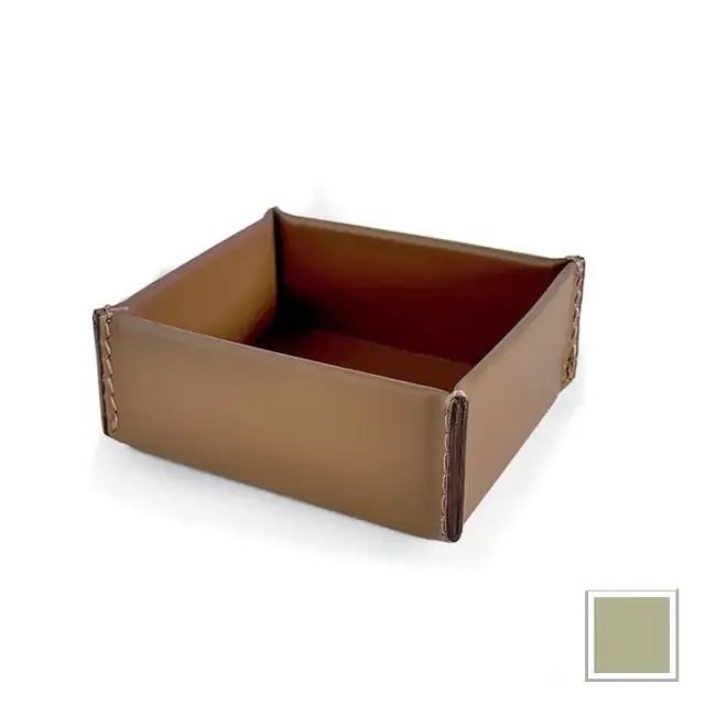 3SC Meridien Лоток 11х4.5х9.5см., настольный, гладкая кожа, цвет: Avorio