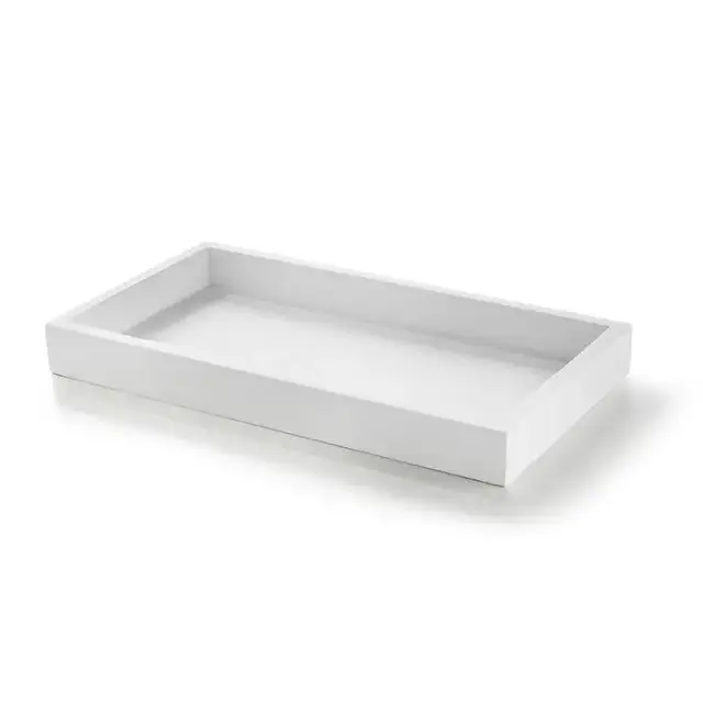 3SC Bemood White Поднос 27.5х15х4см., настольный, цвет: белый