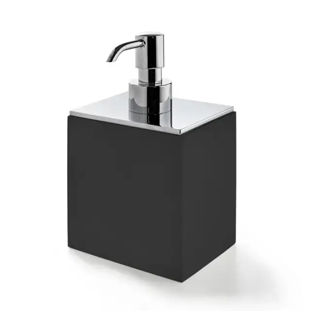 3SC BeMood Black Дозатор настольный 10хh16,5х8 см, цвет: черный/хром