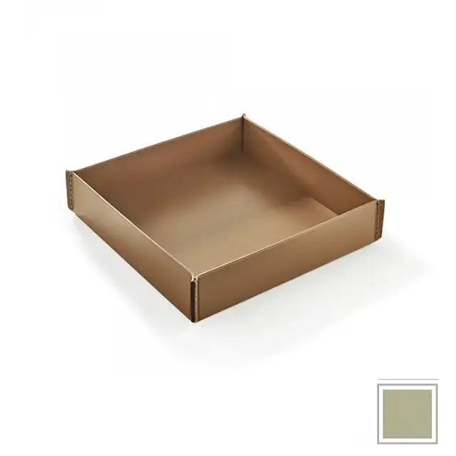 3SC Meridien Лоток 26.5х6х26.5см., настольный, гладкая кожа, цвет: Avorio