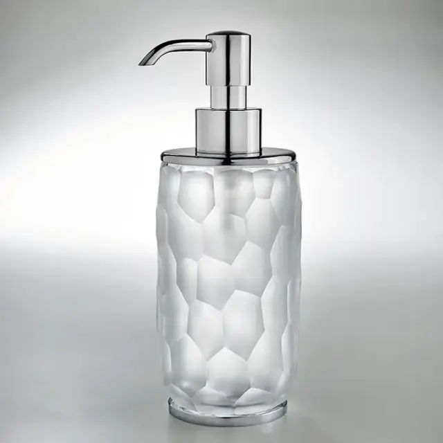 3SC Nest Дозатор для жидкого мыла, настольный, цвет: прозрачный хрусталь/хром