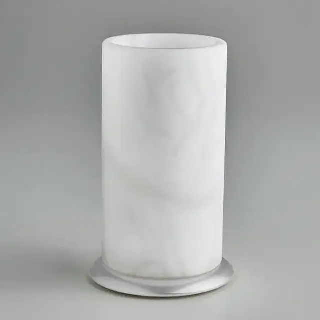 3SC Baster Round Стакан настольный, цвет: алебастр/хром